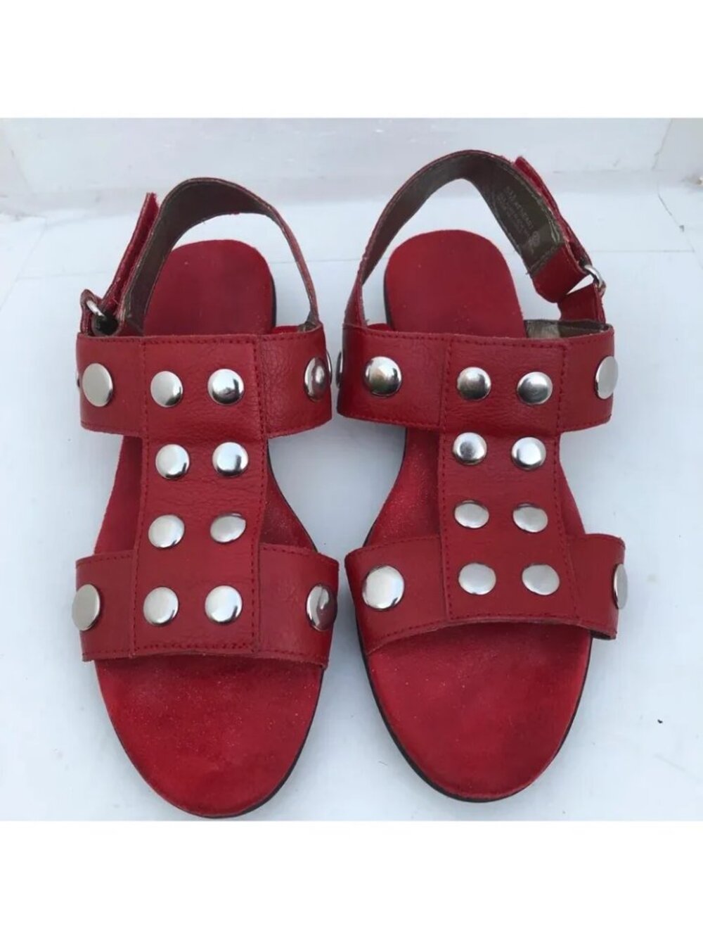 Aerosoles Red Studded Sandals